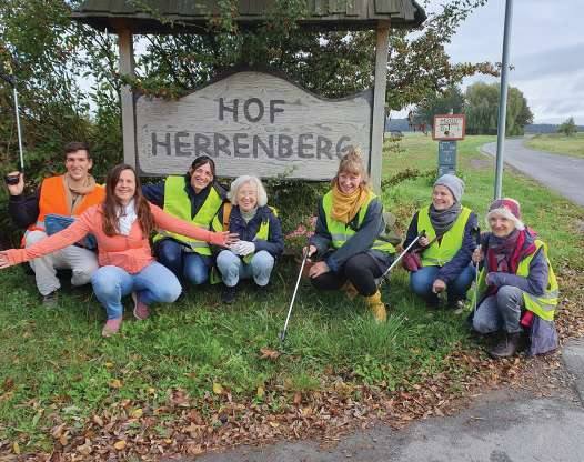 Volunteers at Hof Herrenberg ashram, Germany